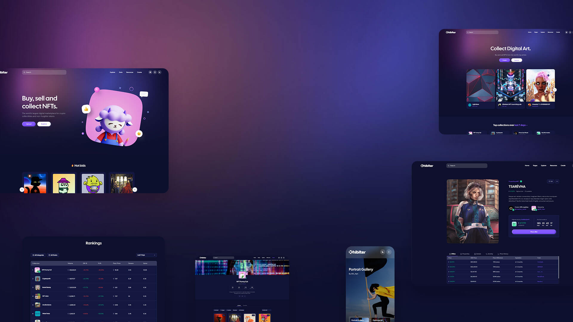 Xhibiter | NFT Marketplace React Next Template